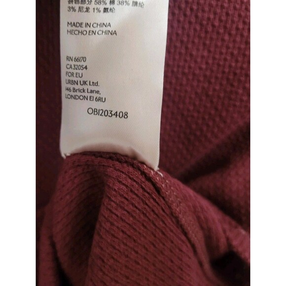 Free People We The Free Rio Vino Mixed Media Thermal Waffle Knit Top NWT Size S - Picture 6 of 9
